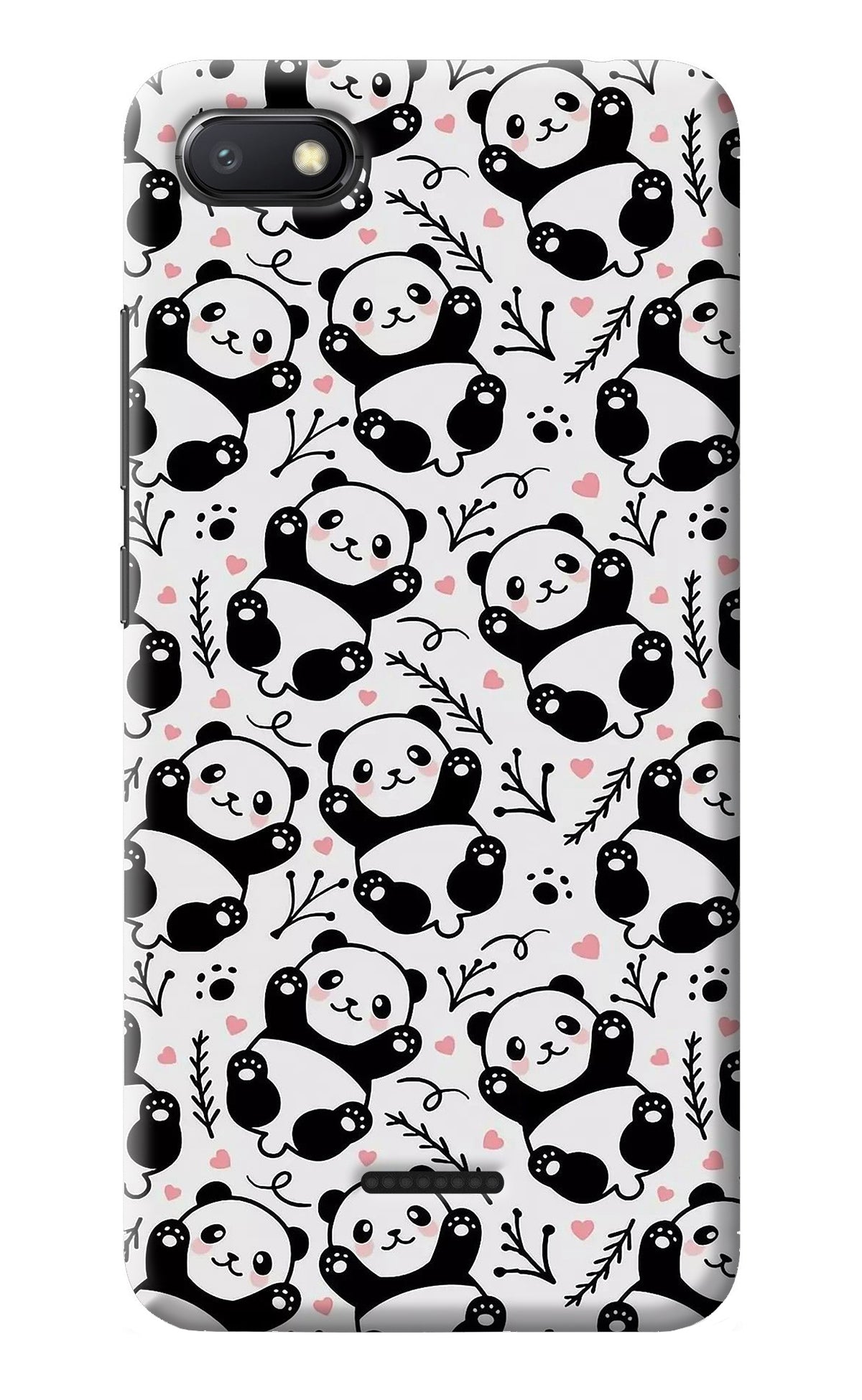 Cute Panda Redmi 6A Back Cover