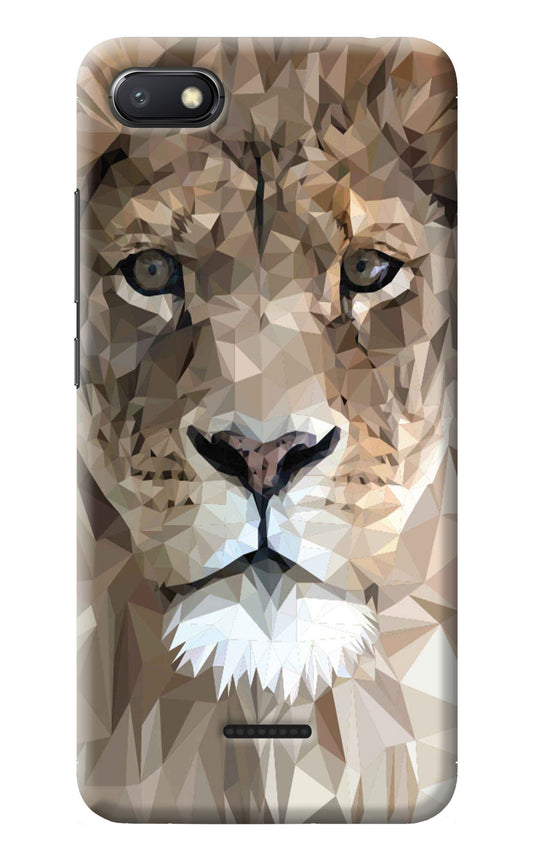 Lion Art Redmi 6A Back Cover