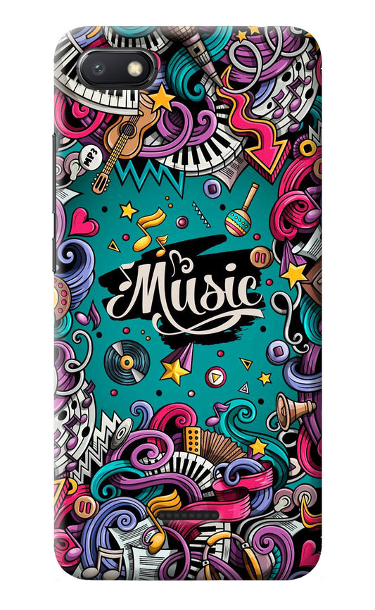 Music Graffiti Redmi 6A Back Cover