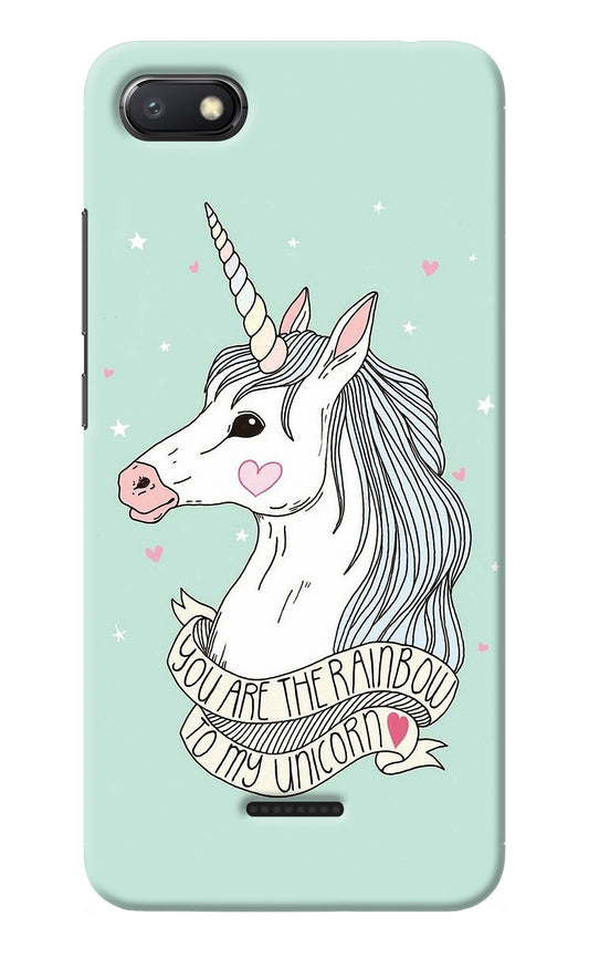 Unicorn Wallpaper Redmi 6A Back Cover