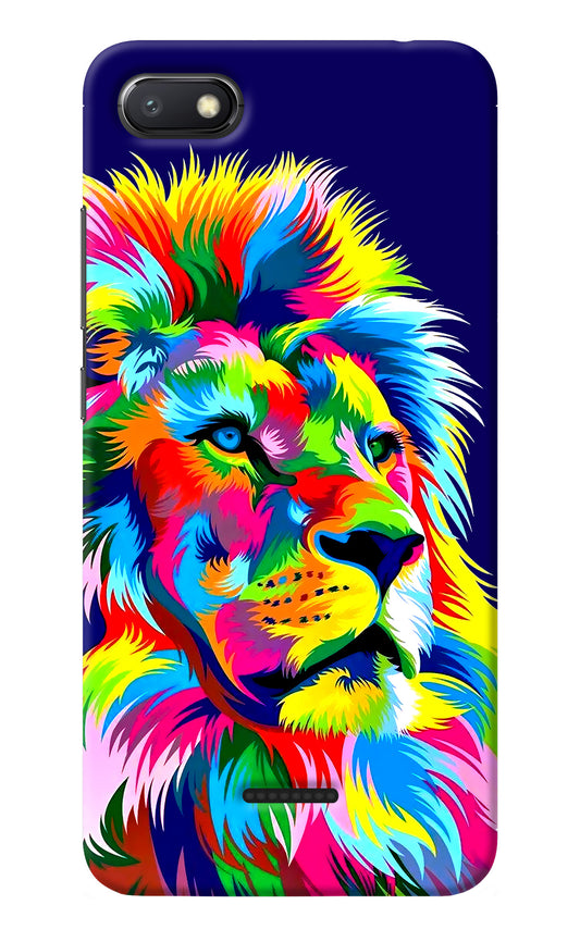 Vector Art Lion Redmi 6A Back Cover