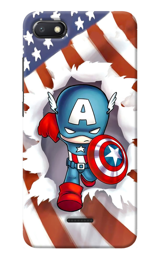 Captain America Redmi 6A Back Cover