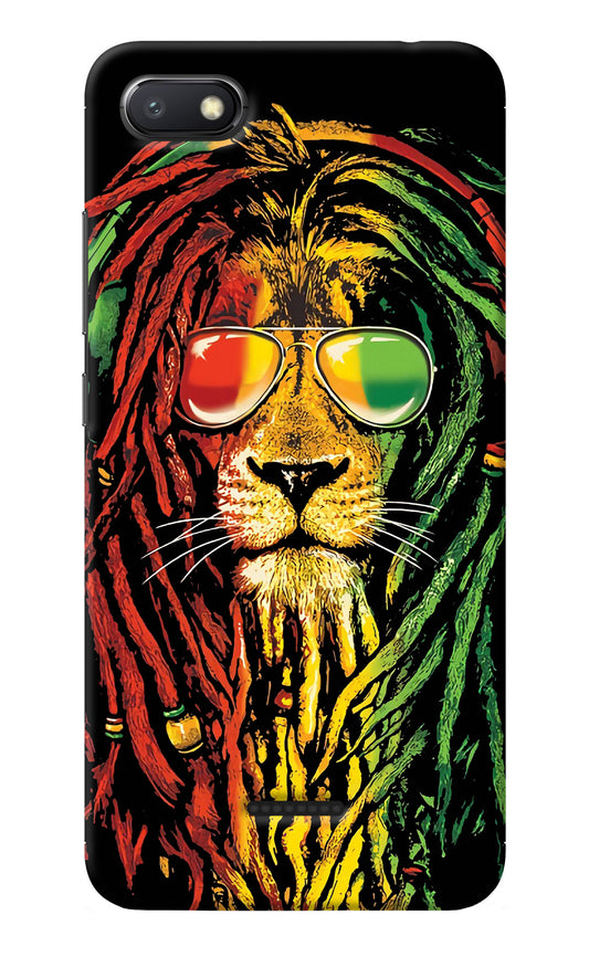 Rasta Lion Redmi 6A Back Cover