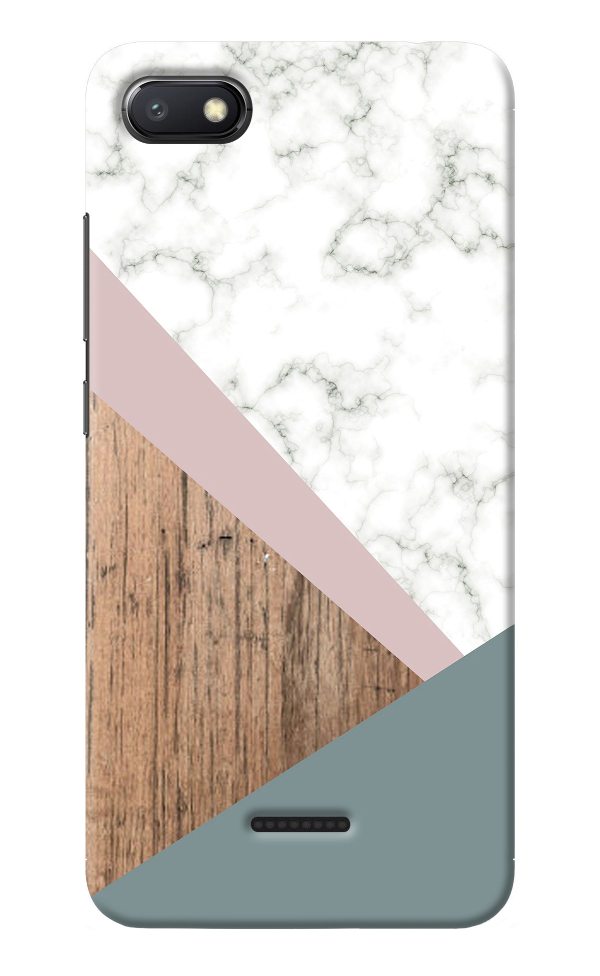 Marble wood Abstract Redmi 6A Back Cover