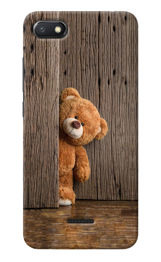 Teddy Wooden Redmi 6A Back Cover