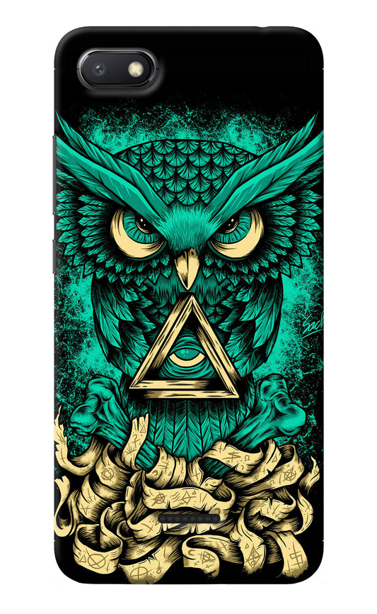 Green Owl Redmi 6A Back Cover