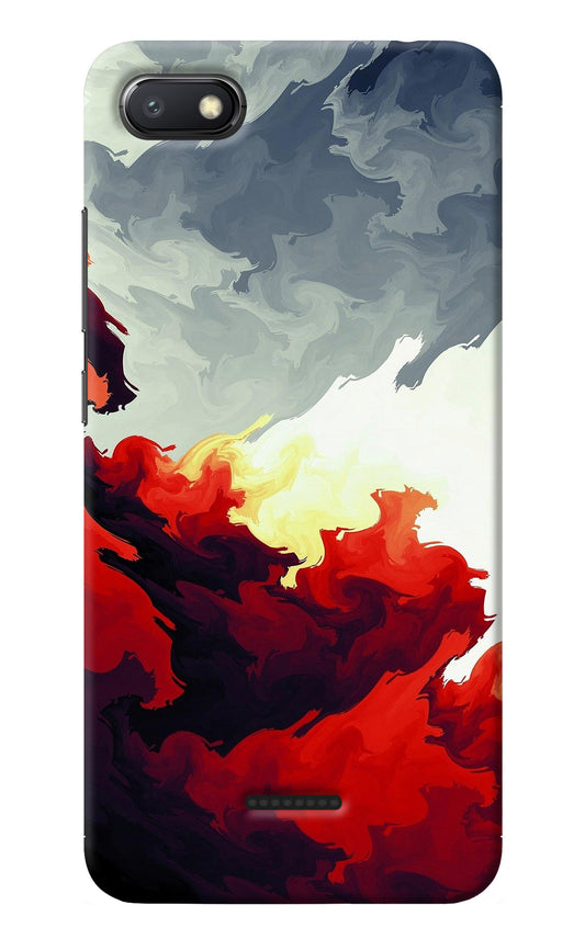 Fire Cloud Redmi 6A Back Cover