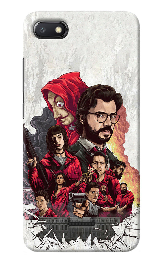 Money Heist Artwork Redmi 6A Back Cover