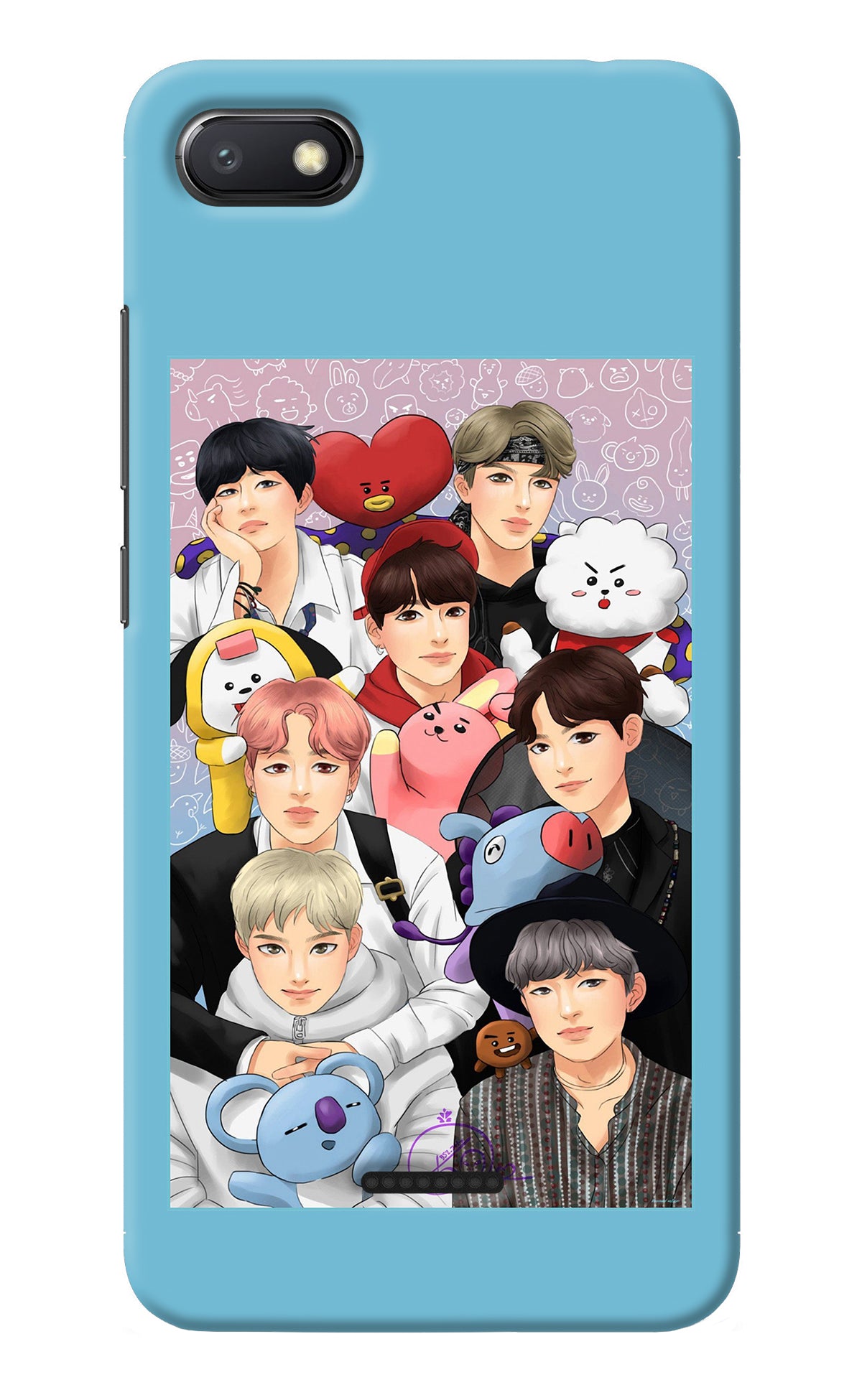 BTS with animals Redmi 6A Back Cover