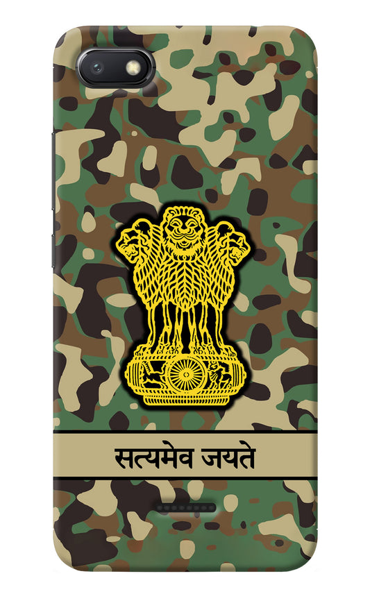 Satyamev Jayate Army Redmi 6A Back Cover
