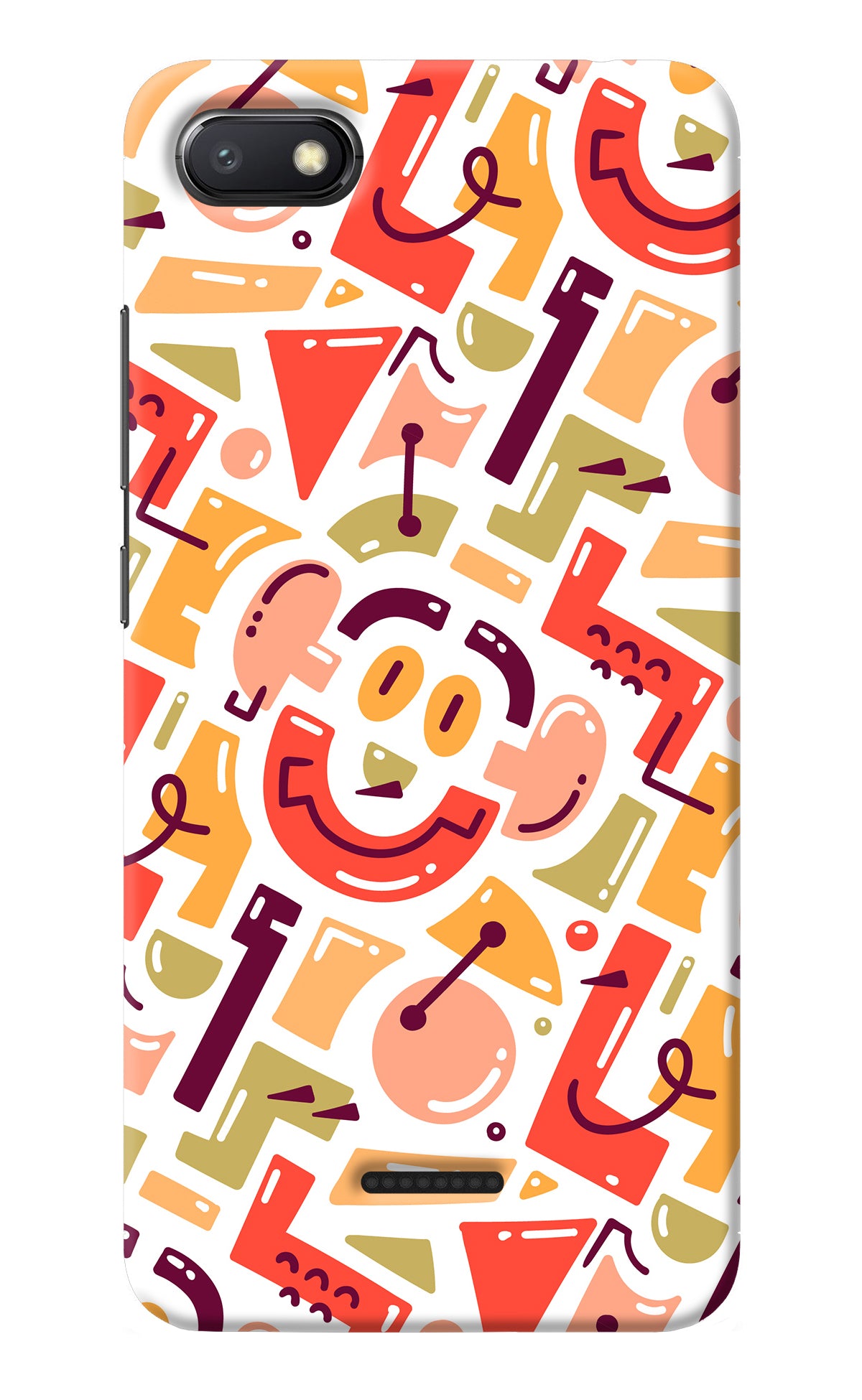 Doodle Pattern Redmi 6A Back Cover