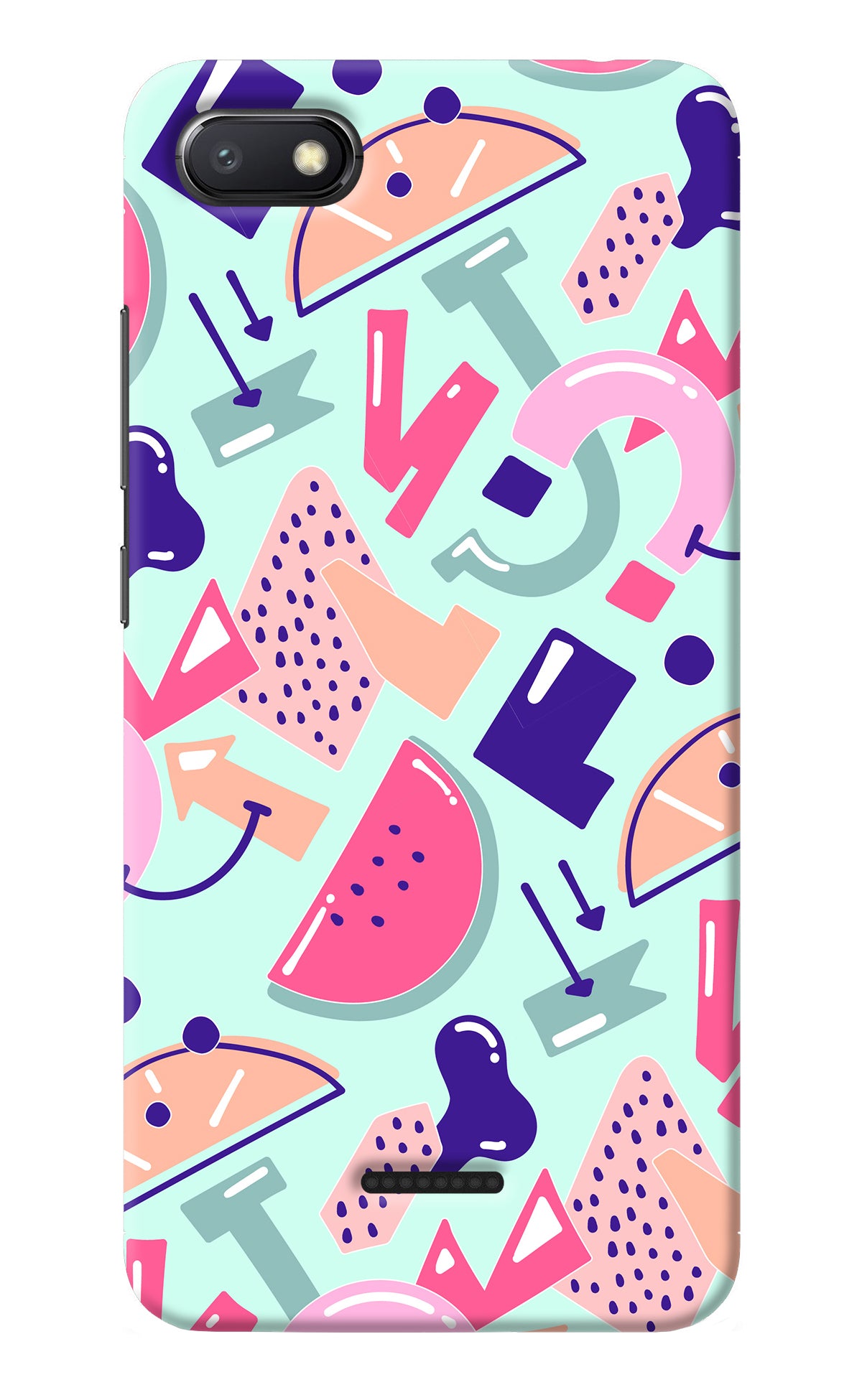 Doodle Pattern Redmi 6A Back Cover