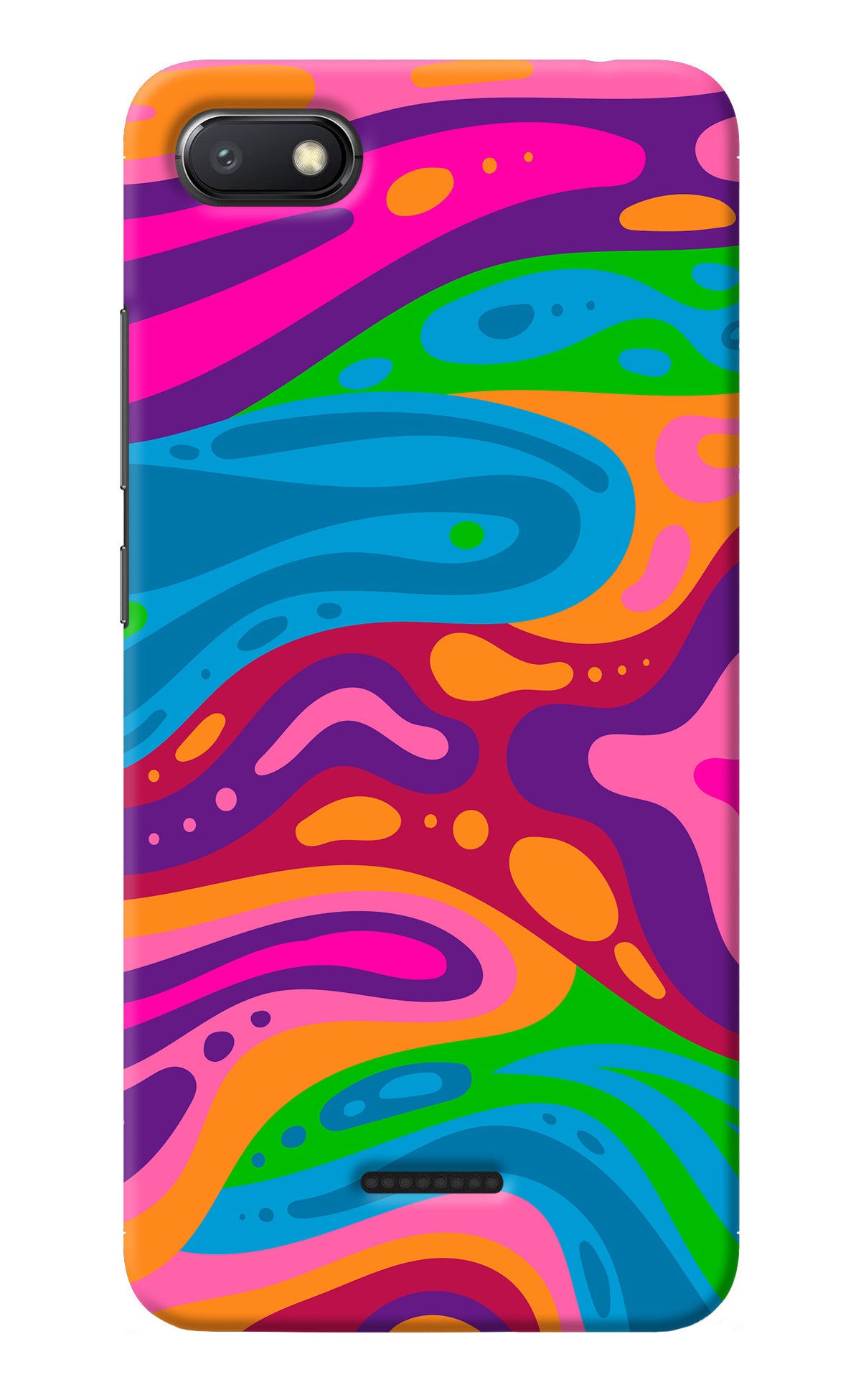 Trippy Pattern Redmi 6A Back Cover