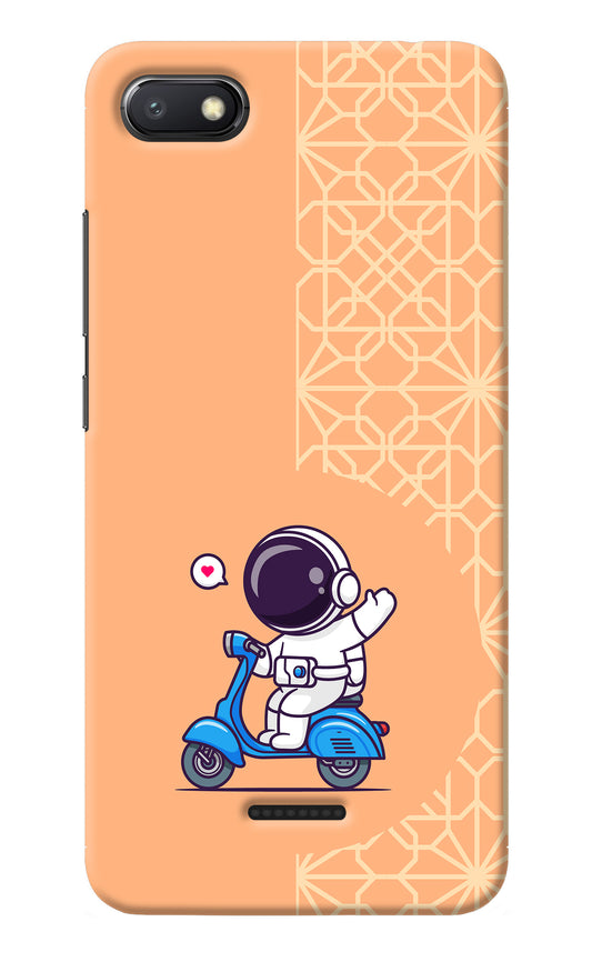 Cute Astronaut Riding Redmi 6A Back Cover