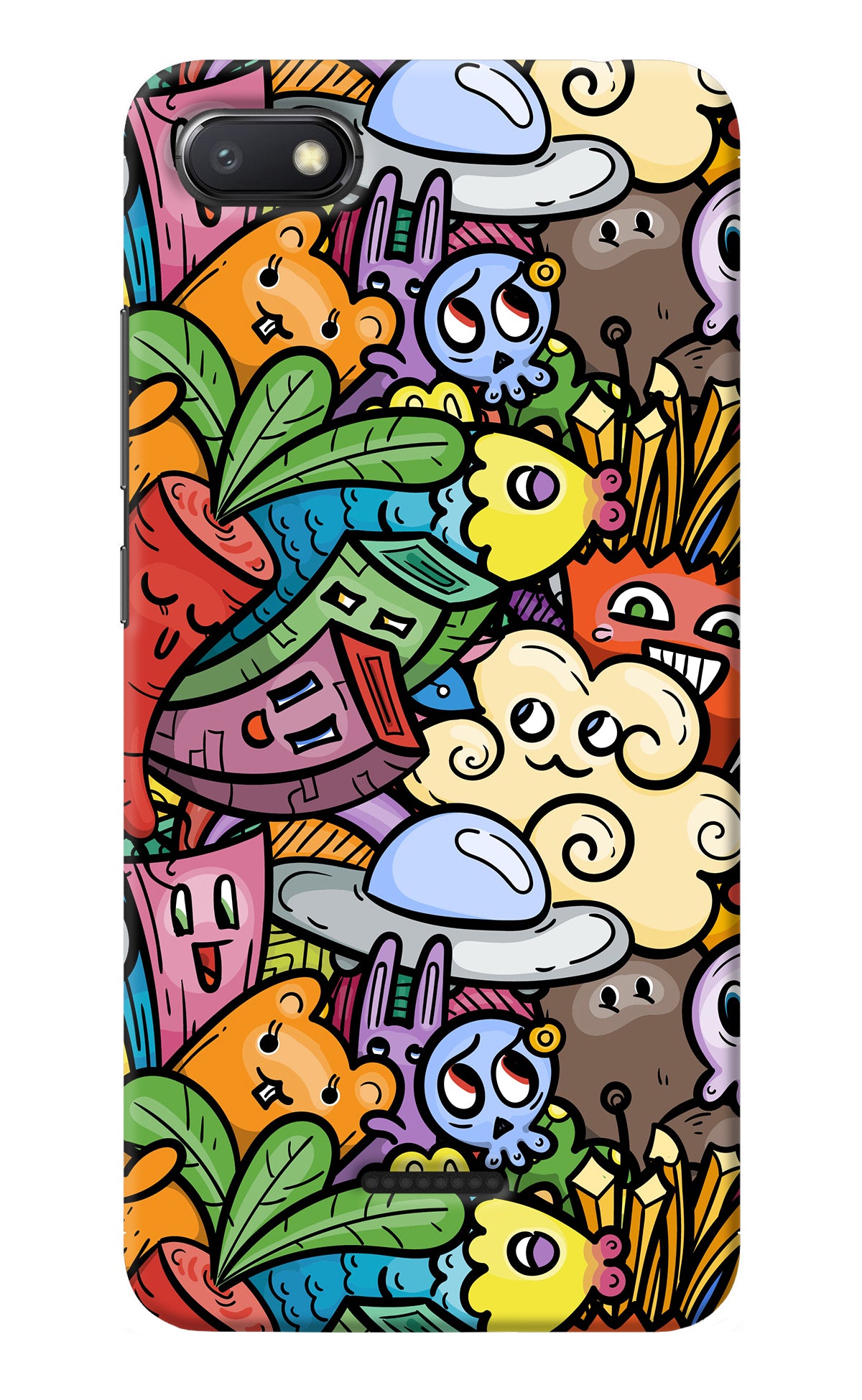 Veggie Doodle Redmi 6A Back Cover