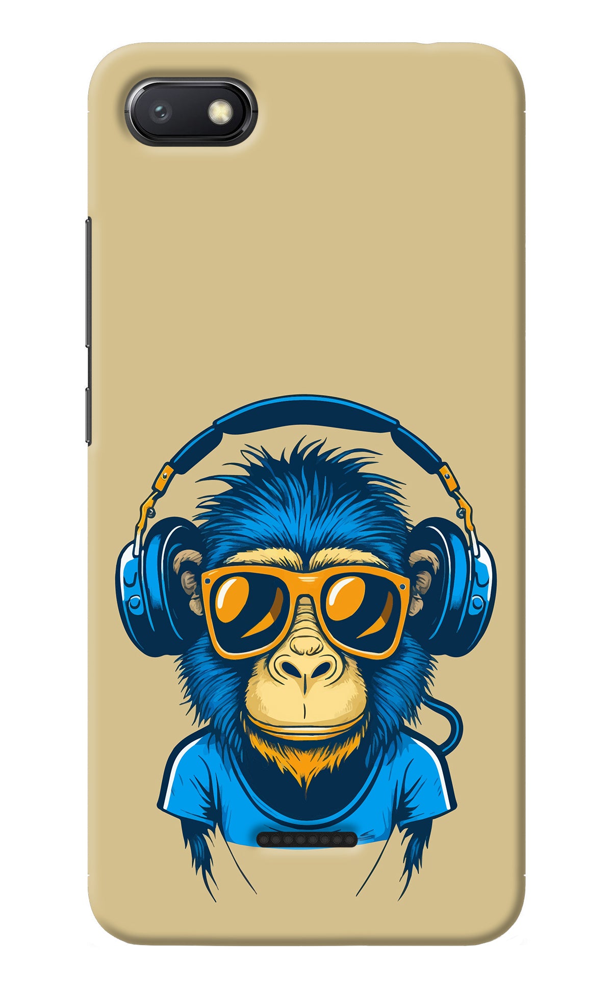 Monkey Headphone Redmi 6A Back Cover