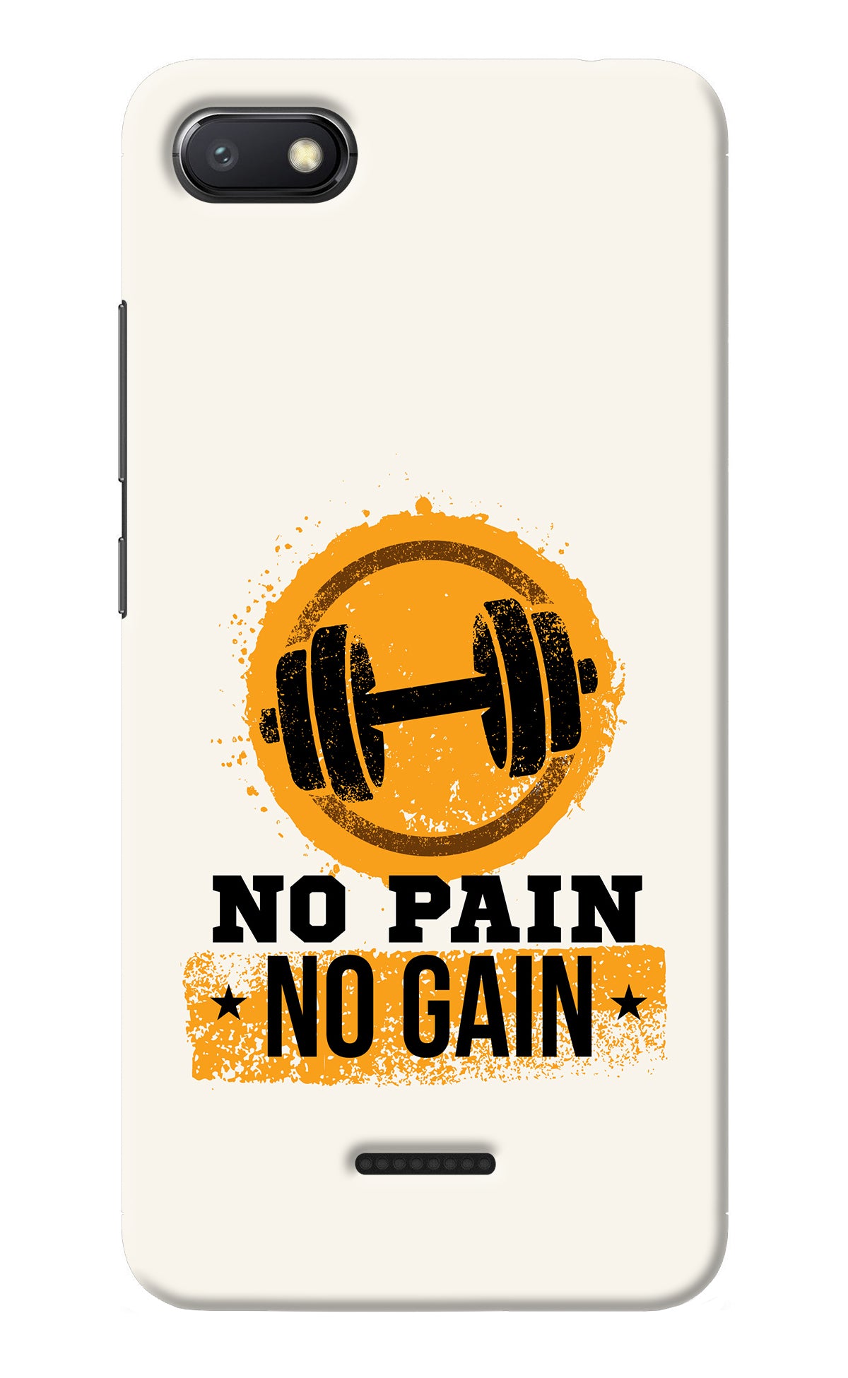 No Pain No Gain Redmi 6A Back Cover