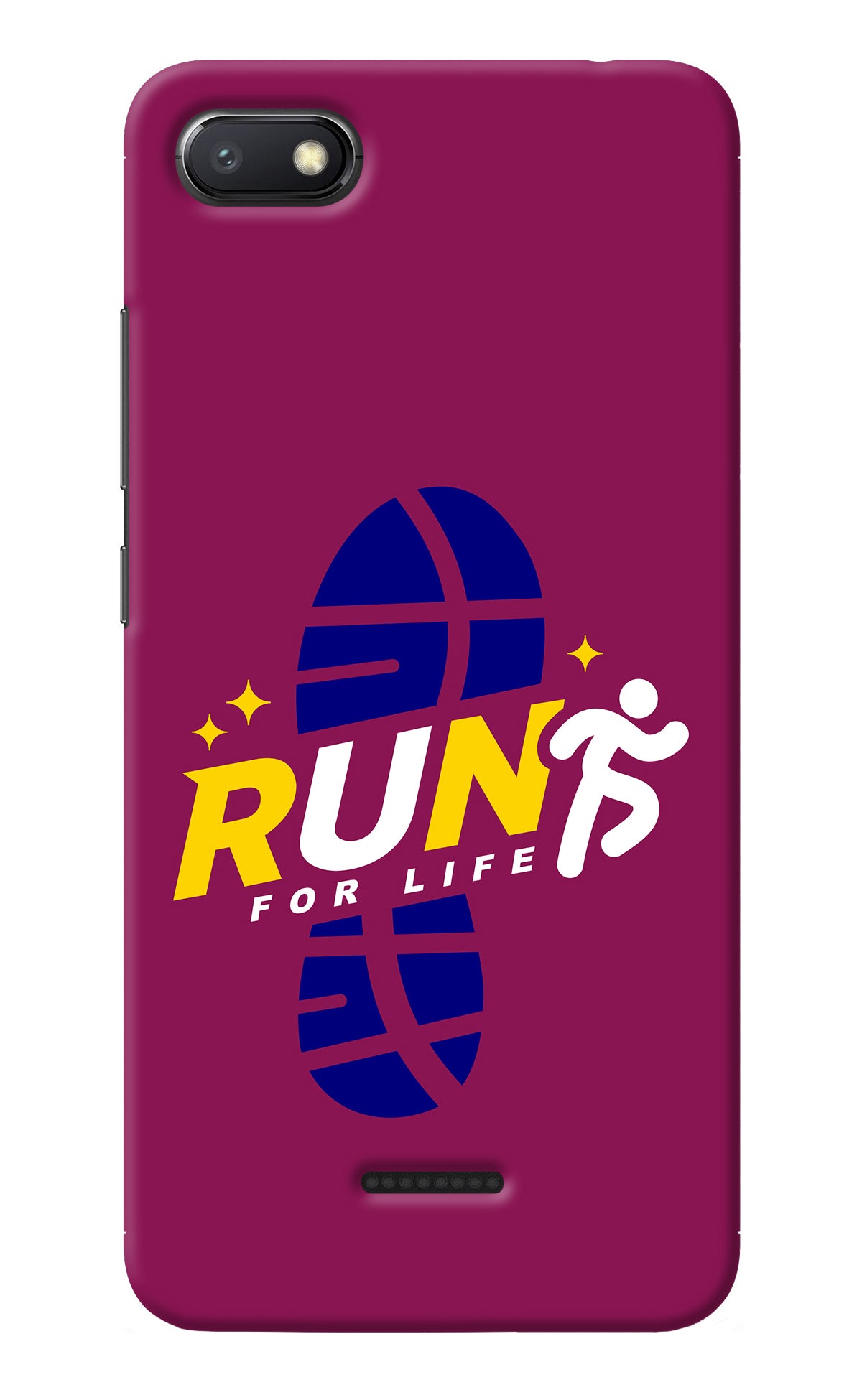 Run for Life Redmi 6A Back Cover