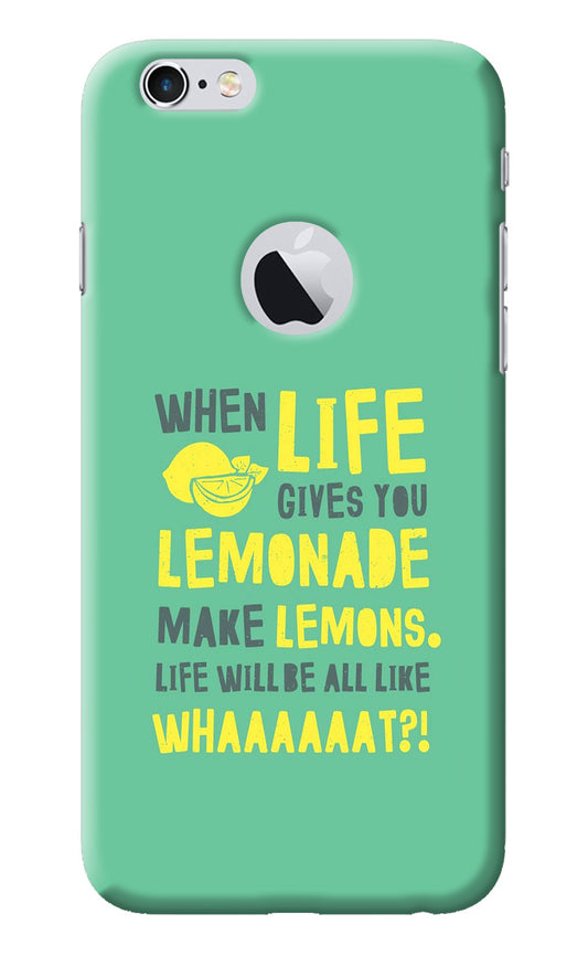 Quote iPhone 6 Logocut Back Cover
