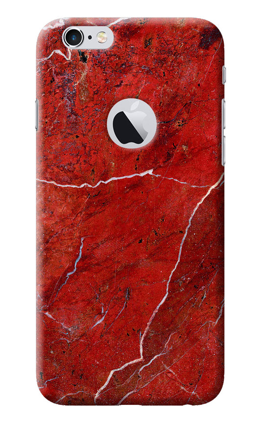 Red Marble Design iPhone 6 Logocut Back Cover