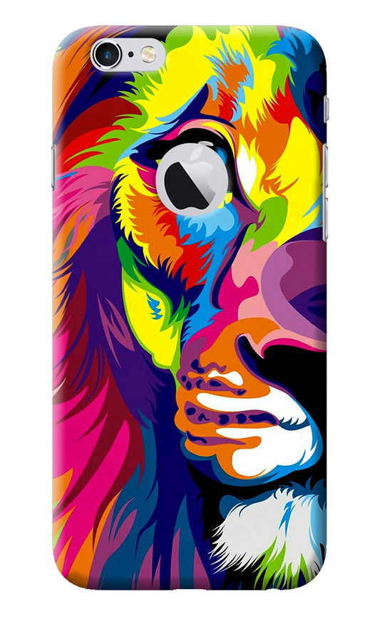 Lion Half Face iPhone 6 Logocut Back Cover