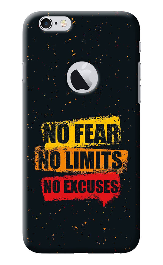 No Fear No Limits No Excuse iPhone 6 Logocut Back Cover