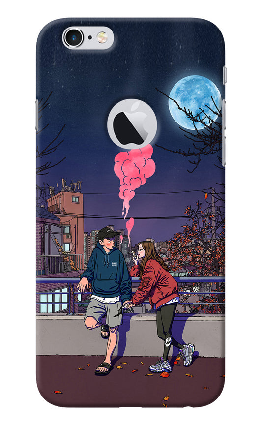 Chilling Couple iPhone 6 Logocut Back Cover