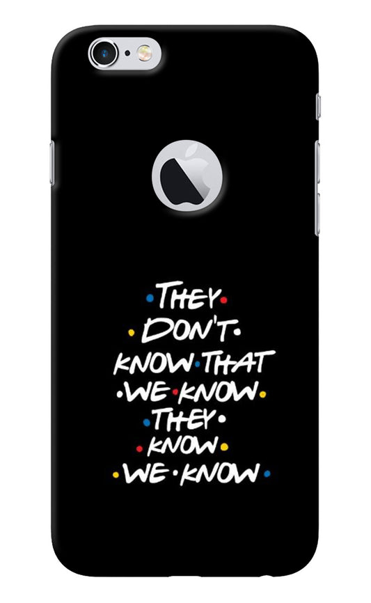 FRIENDS Dialogue iPhone 6 Logocut Back Cover