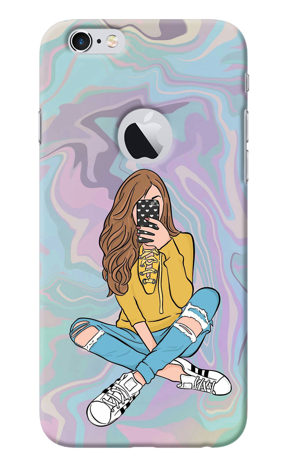 Selfie Girl iPhone 6 Logocut Back Cover