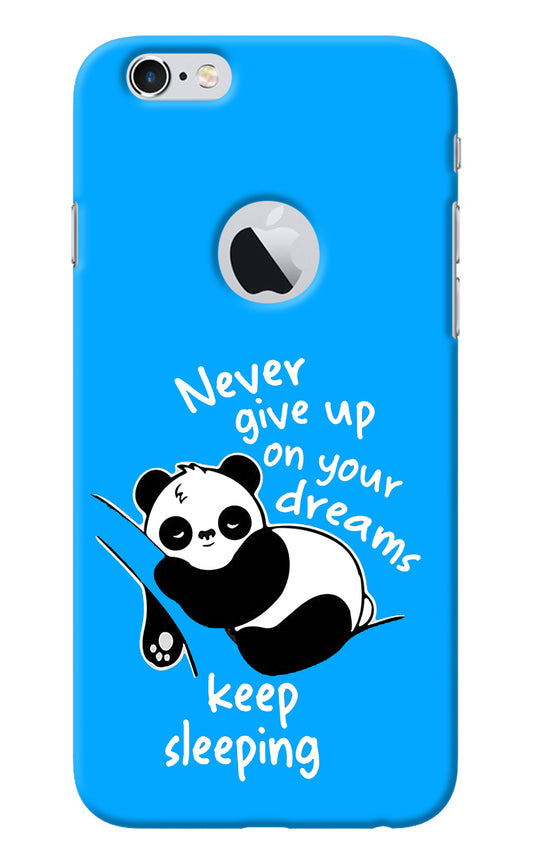 Keep Sleeping iPhone 6 Logocut Back Cover