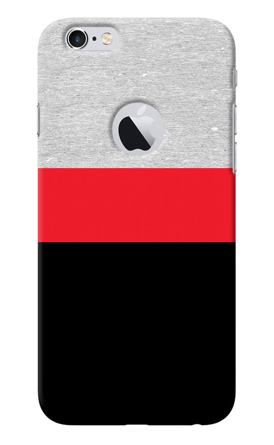 Tri Color Pattern iPhone 6 Logocut Back Cover