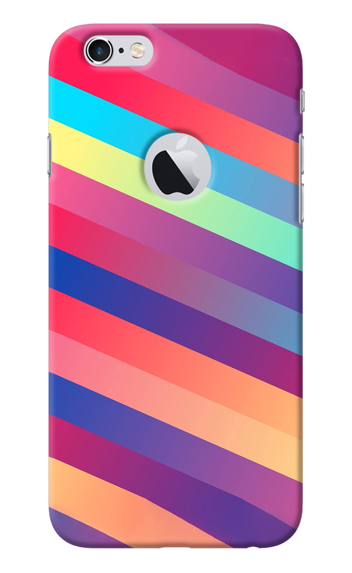 Stripes color iPhone 6 Logocut Back Cover