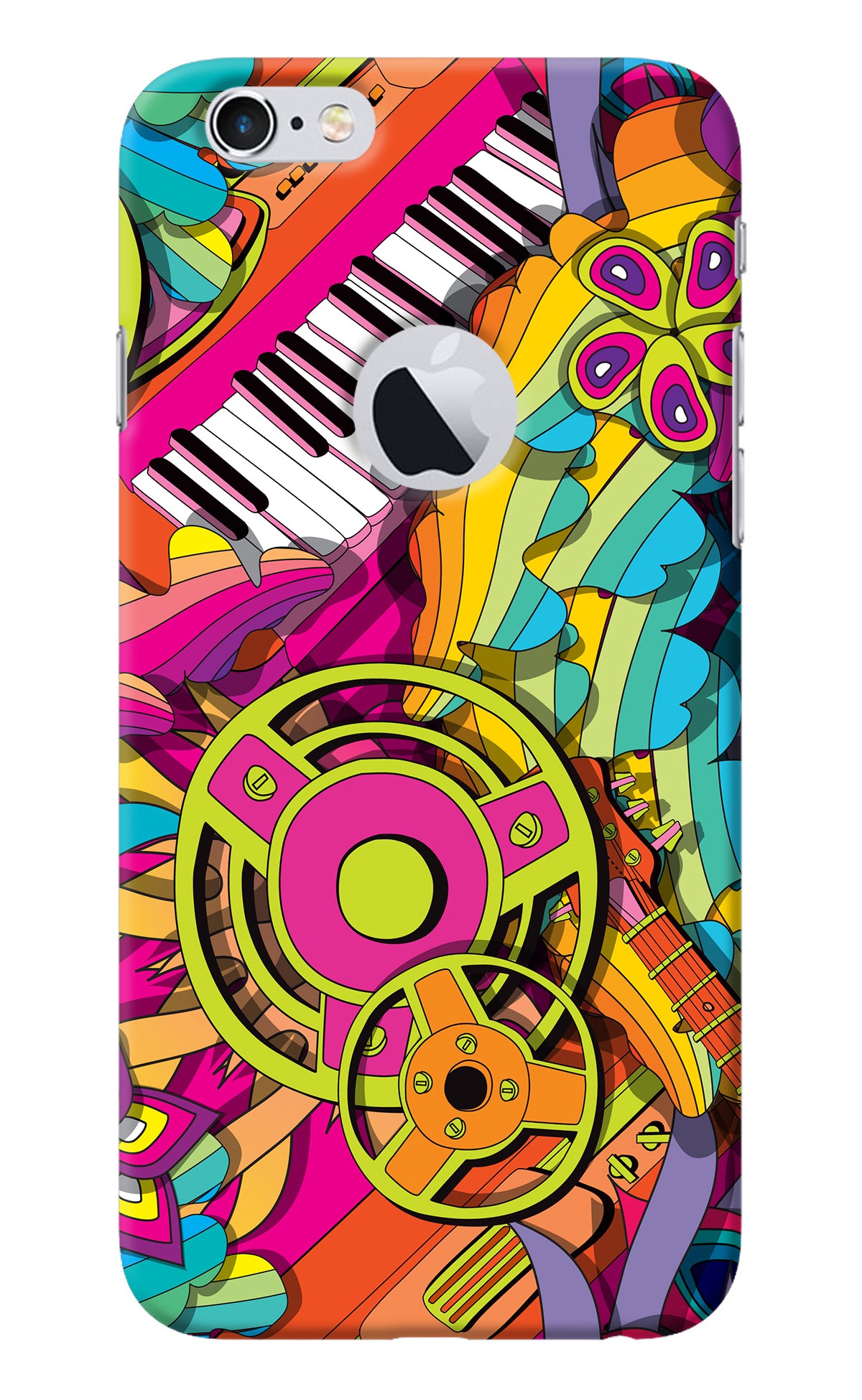Music Doodle iPhone 6 Logocut Back Cover