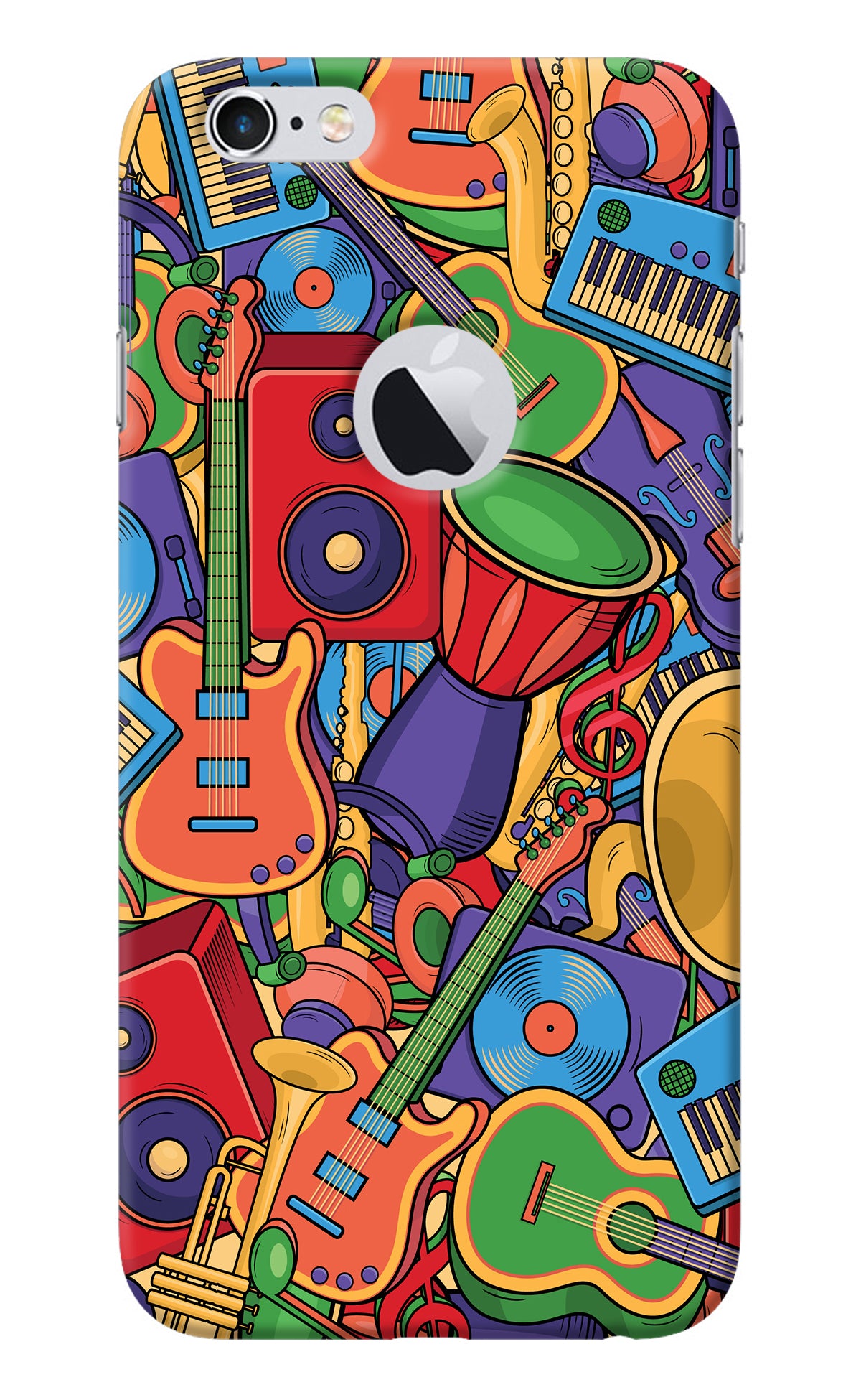 Music Instrument Doodle iPhone 6 Logocut Back Cover