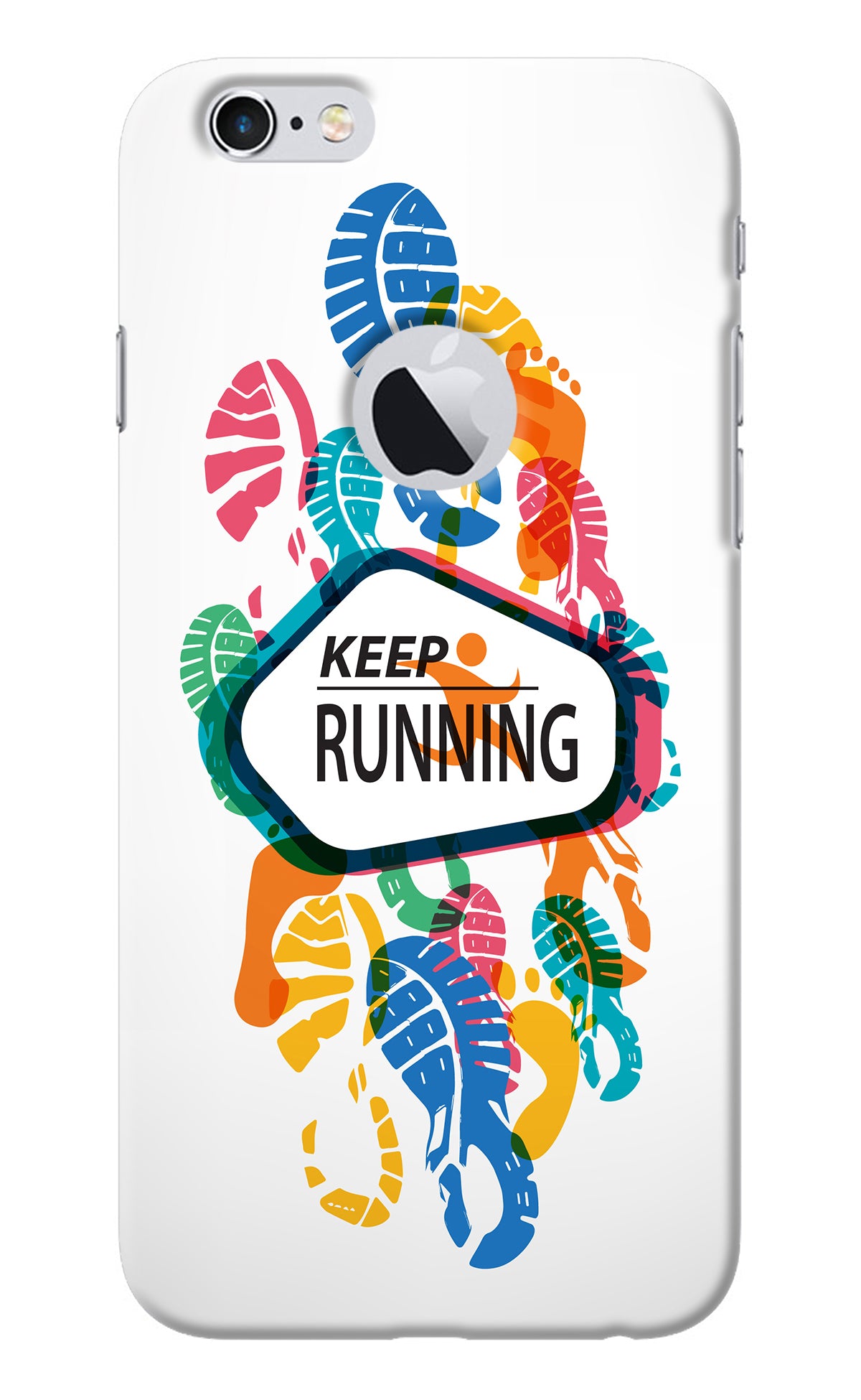 Keep Running iPhone 6 Logocut Back Cover
