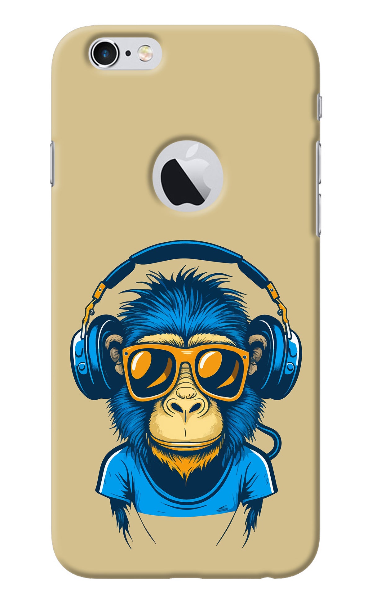 Monkey Headphone iPhone 6 Logocut Back Cover