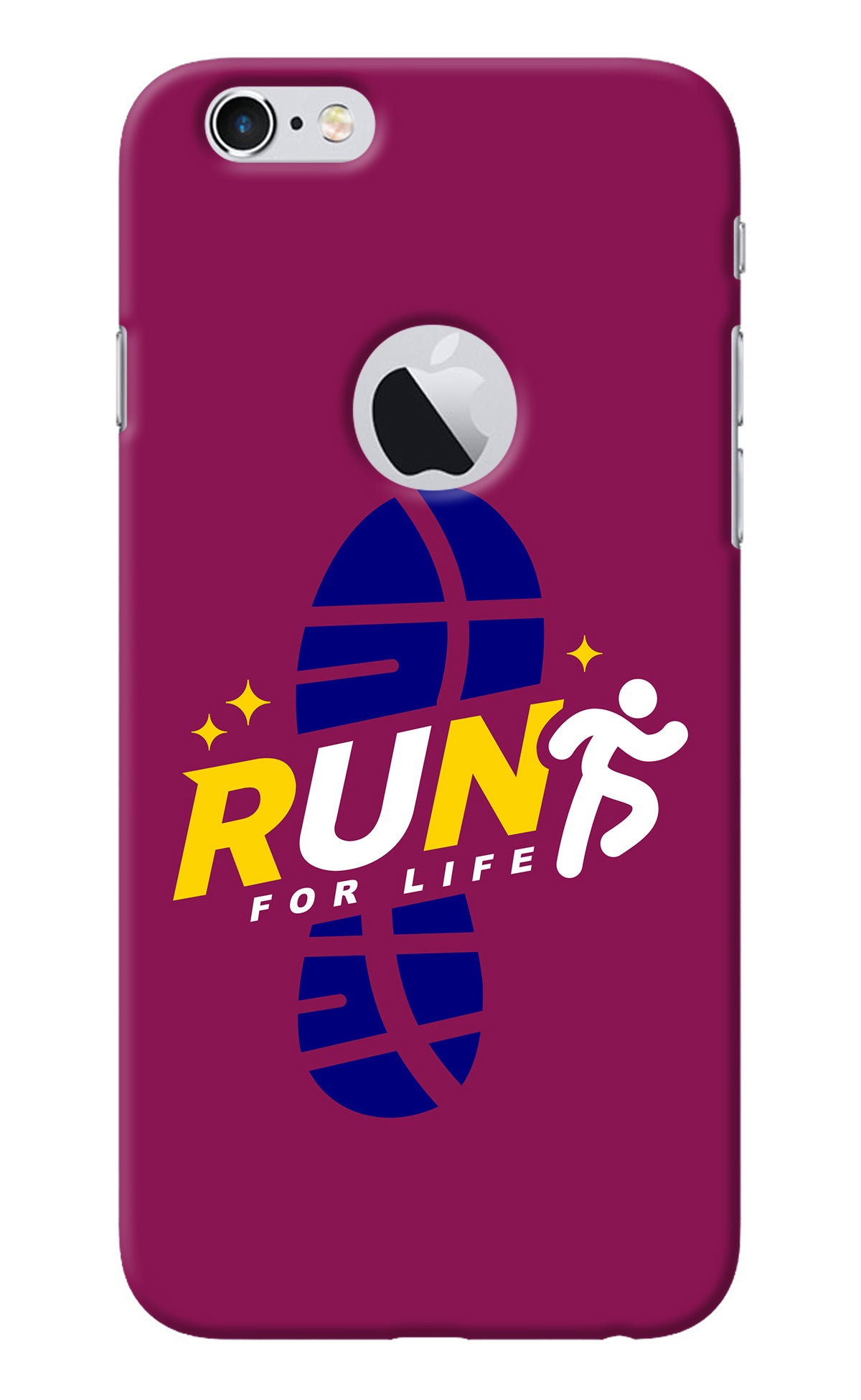 Run for Life iPhone 6 Logocut Back Cover