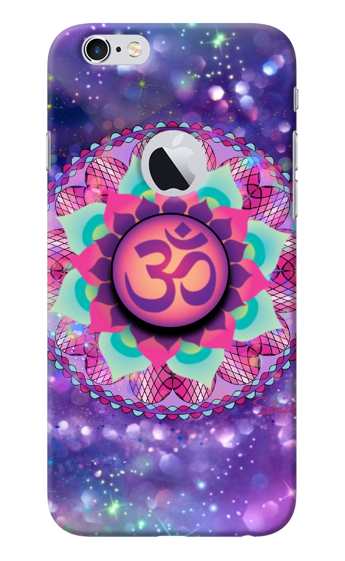 Om Purple iPhone 6 Logocut Pop Case