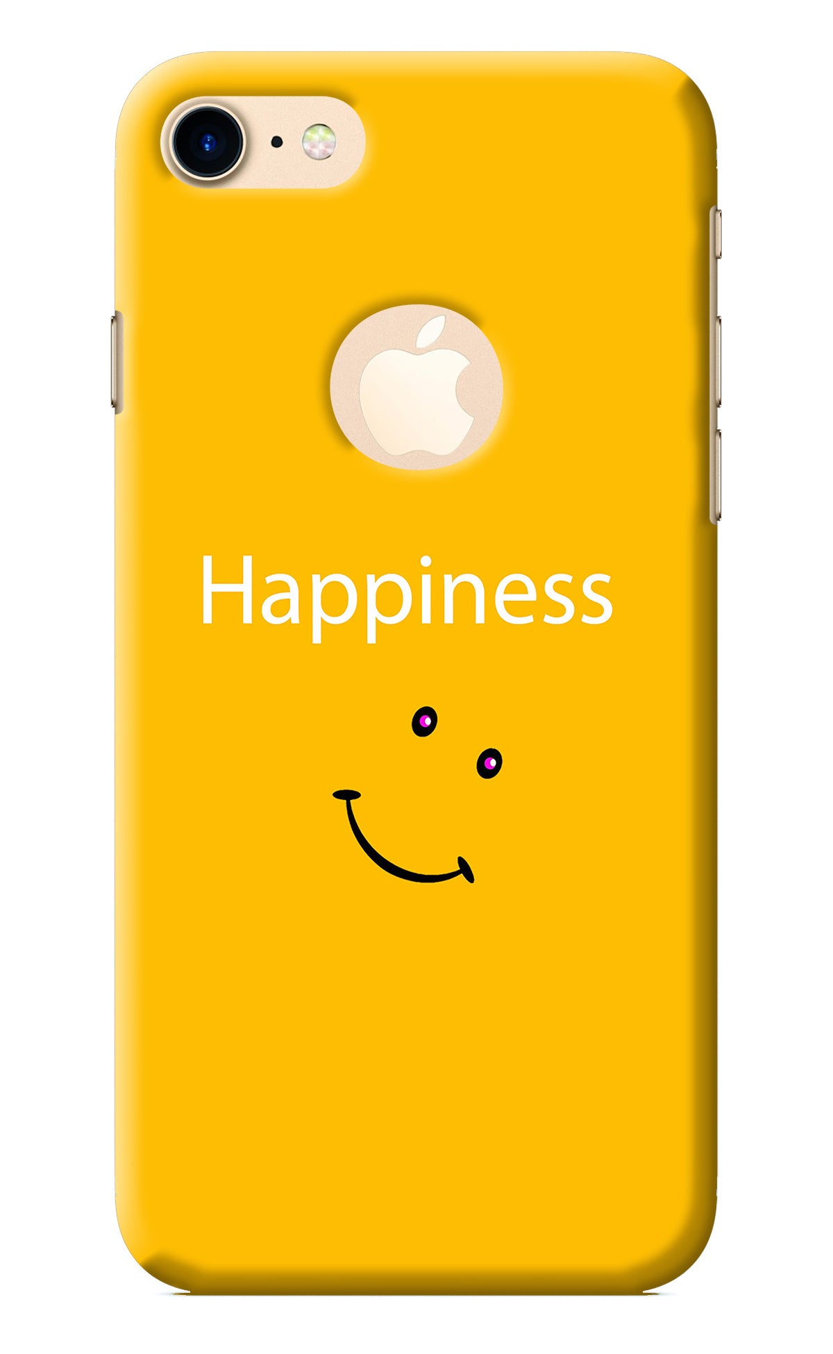 Happiness With Smiley iPhone 7 Logocut Back Cover