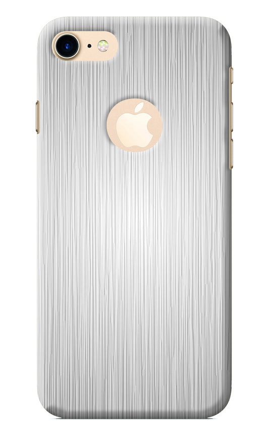 Wooden Grey Texture iPhone 7 Logocut Back Cover