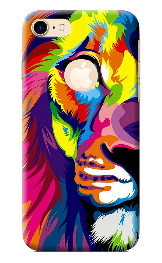 Lion Half Face iPhone 7 Logocut Back Cover