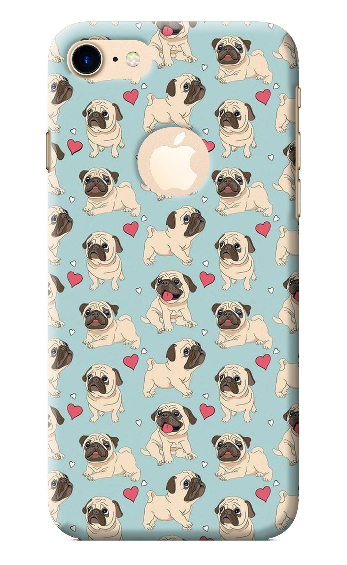 Pug Dog iPhone 7 Logocut Back Cover