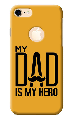 My Dad Is My Hero iPhone 7 Logocut Back Cover