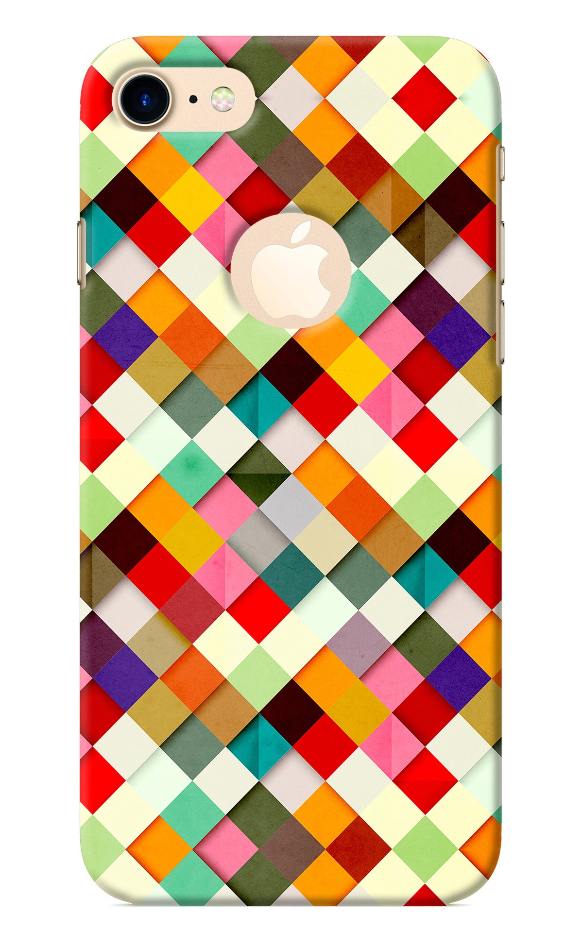 Geometric Abstract Colorful iPhone 7 Logocut Back Cover