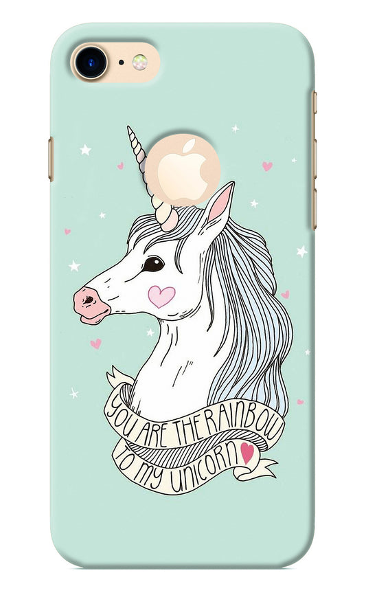 Unicorn Wallpaper iPhone 7 Logocut Back Cover