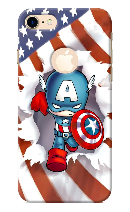 Captain America iPhone 7 Logocut Back Cover