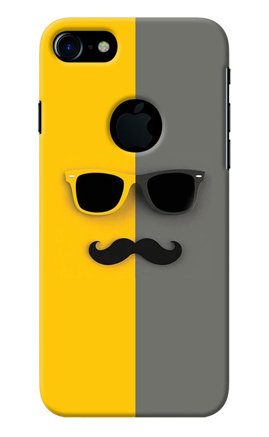 Sunglasses with Mustache iPhone 7 Logocut Back Cover