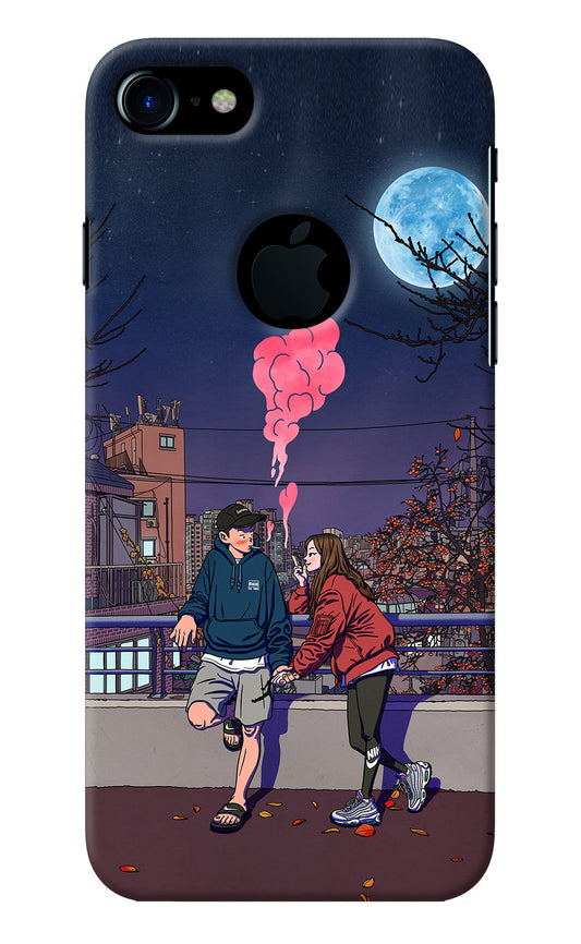 Chilling Couple iPhone 7 Logocut Back Cover