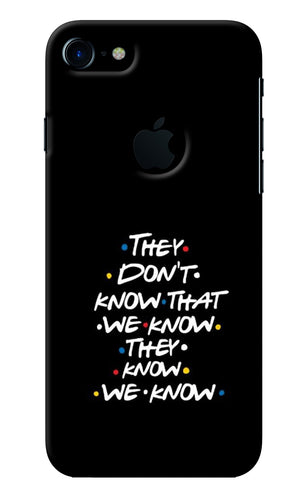 FRIENDS Dialogue iPhone 7 Logocut Back Cover