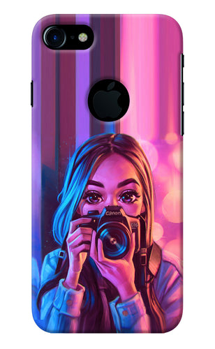 Girl Photographer iPhone 7 Logocut Back Cover